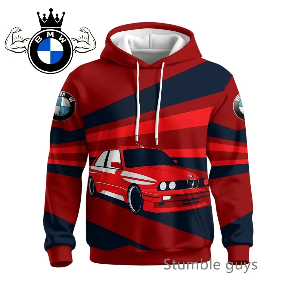 Men'S Autumn Long Sleeve Hoodie Sweatshirt Jacket Coat Fashion Sports Motorcycle Racing M Power Car Brand Modern