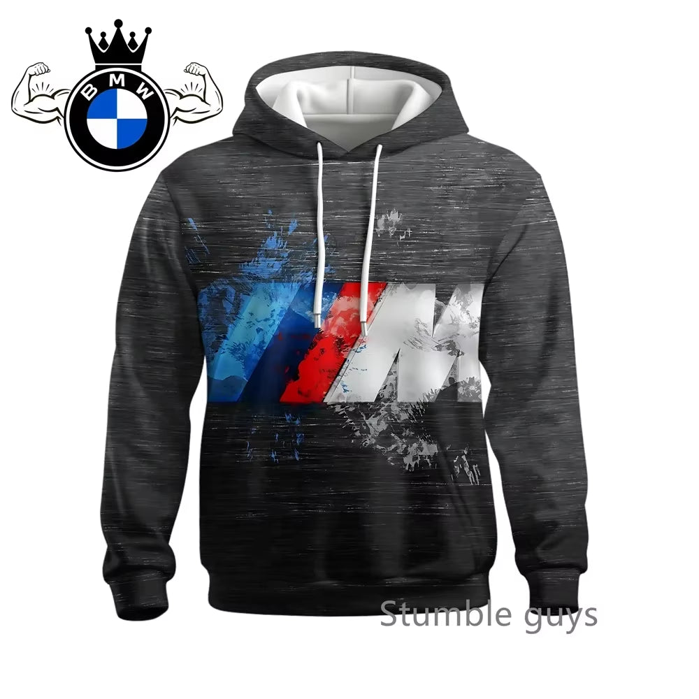 Men'S Autumn Long Sleeve Hoodie Sweatshirt Jacket Coat Fashion Sports Motorcycle Racing M Power Car Brand Modern
