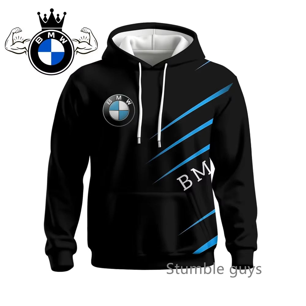 Men'S Autumn Long Sleeve Hoodie Sweatshirt Jacket Coat Fashion Sports Motorcycle Racing M Power Car Brand Modern