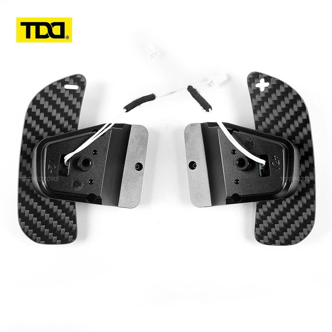 Carbon Fiber Steering Wheel Magnetic Paddle Shifter for Volkswagen Golf 8 MK8 CC GTI R Car Modified Interior