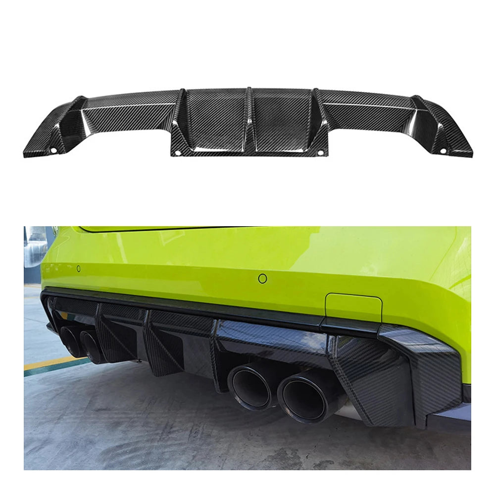 For BMW M3 M4 G80 G82 G83 OEM Style Genuine Dry Carbon Fiber Rear Diffuser Rear Lip Body Kit Lightweight Car Accessories