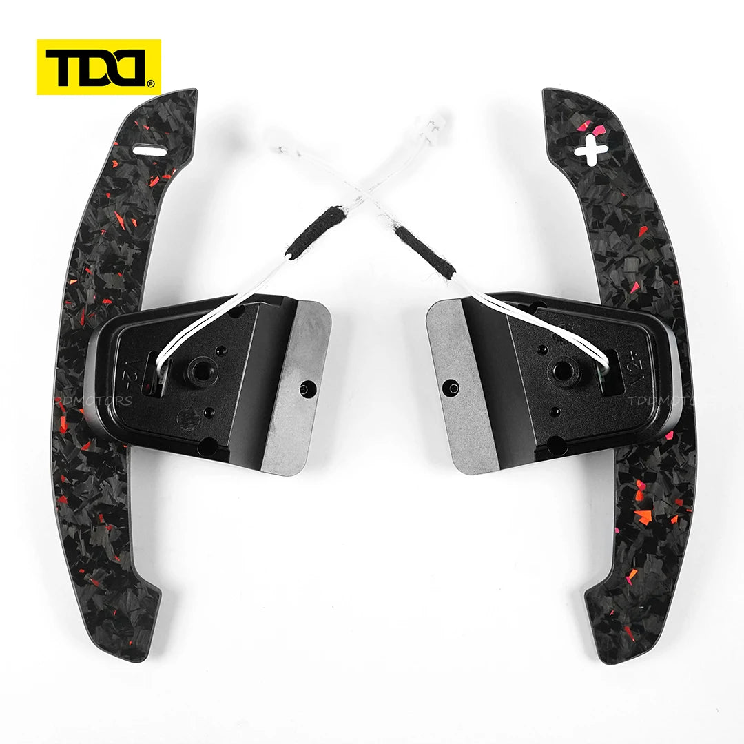 Carbon Fiber Steering Wheel Magnetic Paddle Shifter for Volkswagen Golf 8 MK8 CC GTI R Car Modified Interior