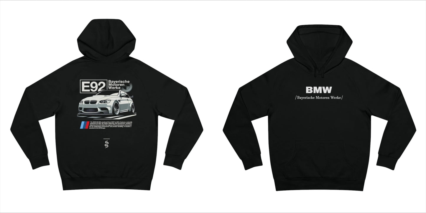 M3 E92 Hoodie Car Enthusiast Gift Hoodie Autumn and Winter Versatile Trend Loose Men'S and Women'S Same Top