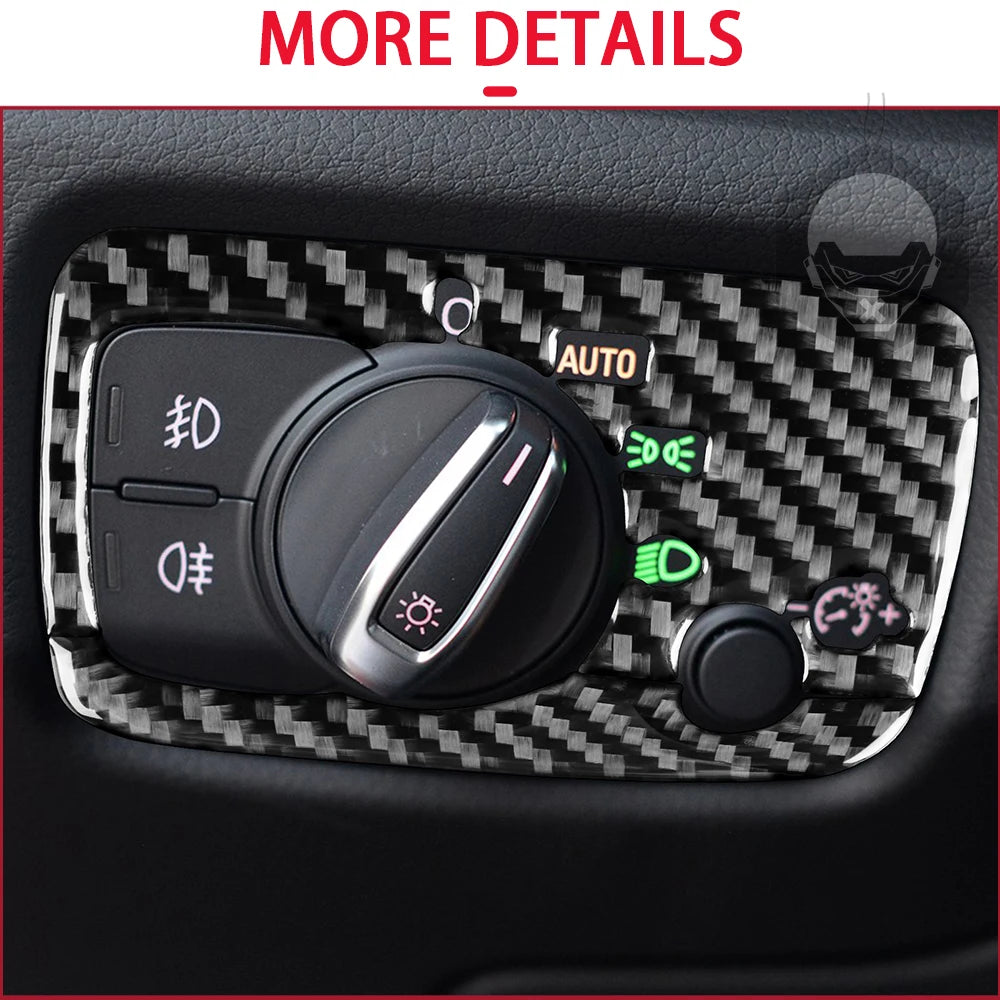 For Audi A3 S3 RS3 8V 2013-2019 Accessories Carbon Fiber Center Console Dashboard Air Vent Panel Trim Set Car Interior Sticker