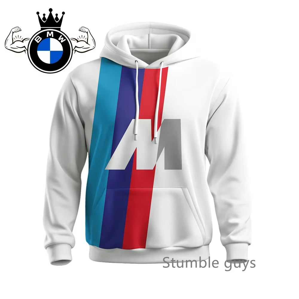 Men'S Autumn Long Sleeve Hoodie Sweatshirt Jacket Coat Fashion Sports Motorcycle Racing M Power Car Brand Modern