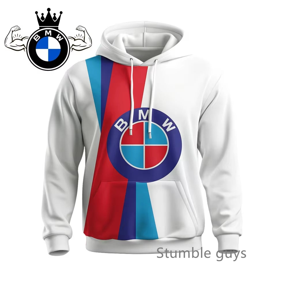 Men'S Autumn Long Sleeve Hoodie Sweatshirt Jacket Coat Fashion Sports Motorcycle Racing M Power Car Brand Modern