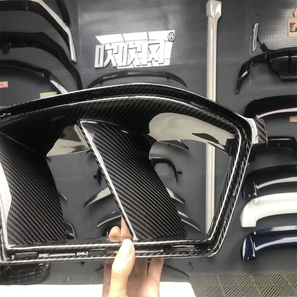 For BMW G80 M3 G82 G83 M4 2021+ Dry Carbon Fibre Front Bumper Air Inlet Grille Decoration Air Vents Body Kits