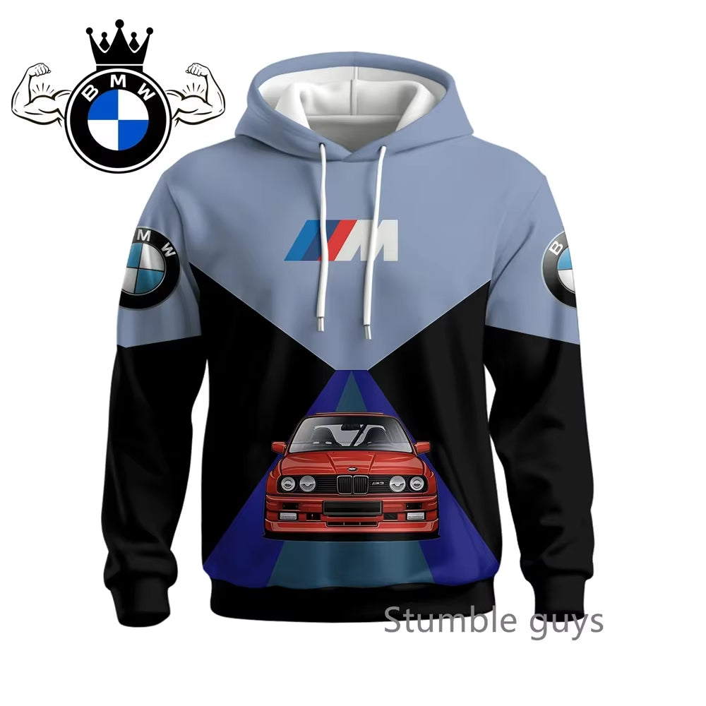 Men'S Autumn Long Sleeve Hoodie Sweatshirt Jacket Coat Fashion Sports Motorcycle Racing M Power Car Brand Modern