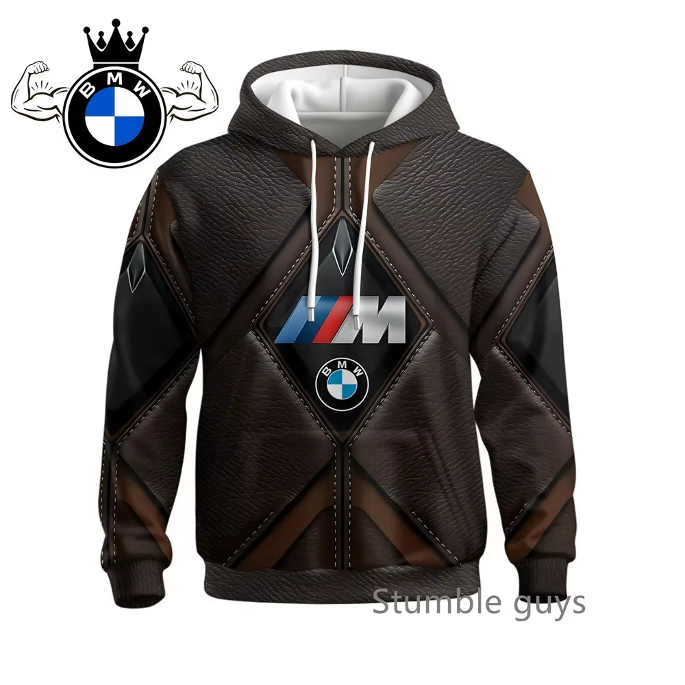 Men'S Autumn Long Sleeve Hoodie Sweatshirt Jacket Coat Fashion Sports Motorcycle Racing M Power Car Brand Modern