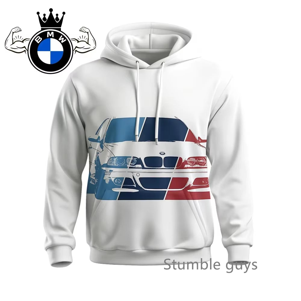 Men'S Autumn Long Sleeve Hoodie Sweatshirt Jacket Coat Fashion Sports Motorcycle Racing M Power Car Brand Modern