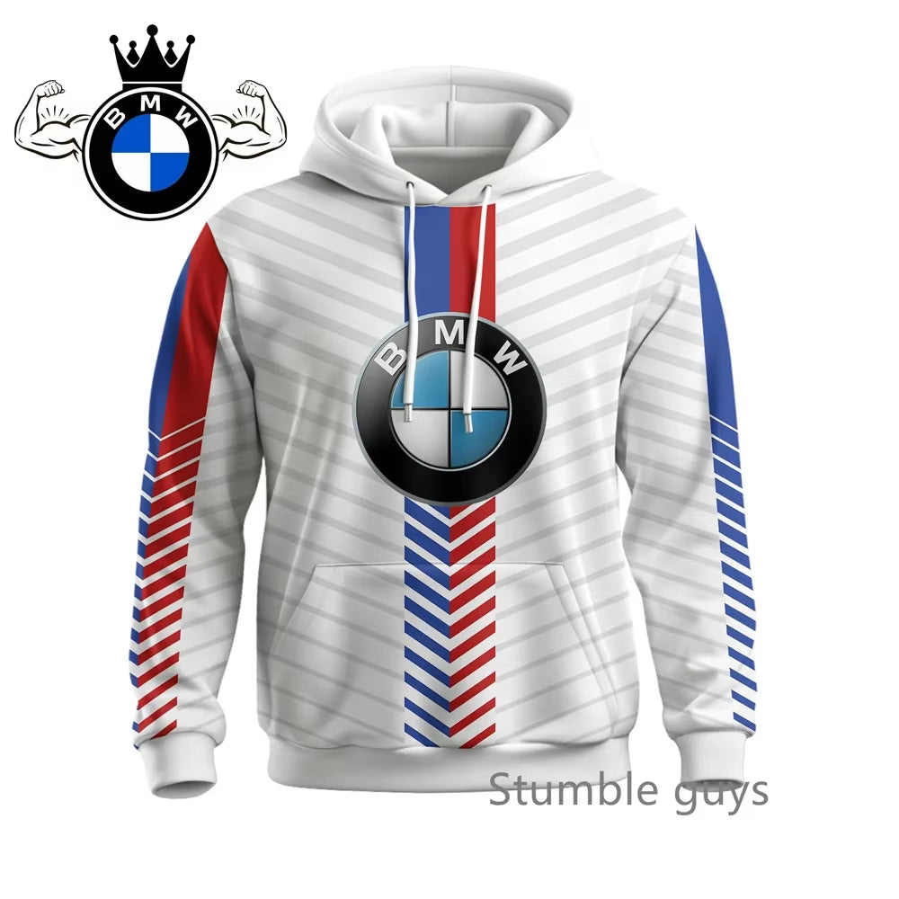 Men'S Autumn Long Sleeve Hoodie Sweatshirt Jacket Coat Fashion Sports Motorcycle Racing M Power Car Brand Modern