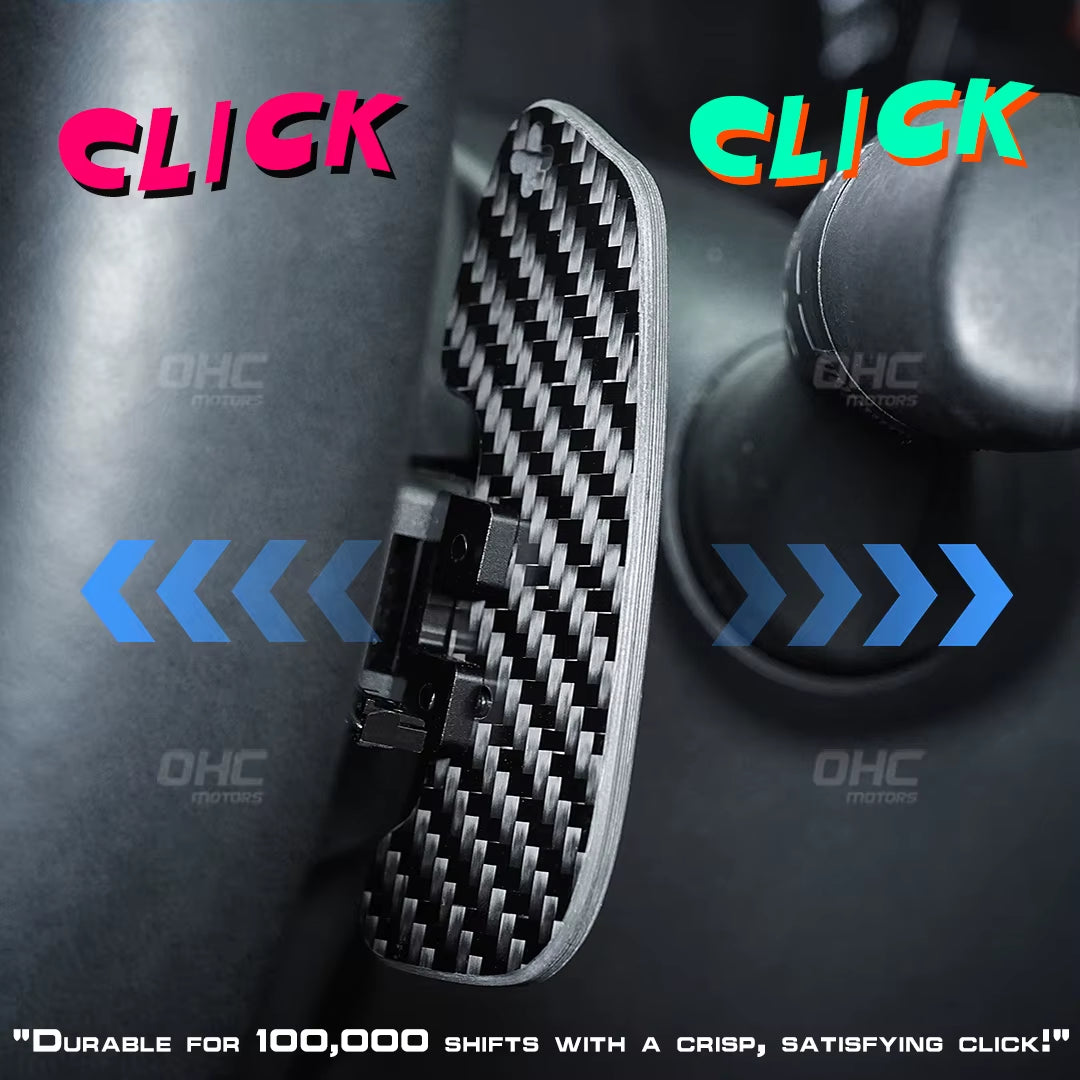 LED Magnetic Carbon Fiber Paddle Shifters for Audi B9 Series A1 A3 A5 A8 Q2 Q3 Q4 Q5 Q7 Q8 S1 S2 S3 S4 S5 SQ5 RS3 RS4 RS5 RSQ5