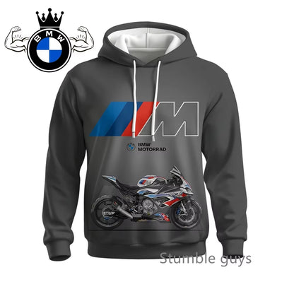 Men'S Autumn Long Sleeve Hoodie Sweatshirt Jacket Coat Fashion Sports Motorcycle Racing M Power Car Brand Modern