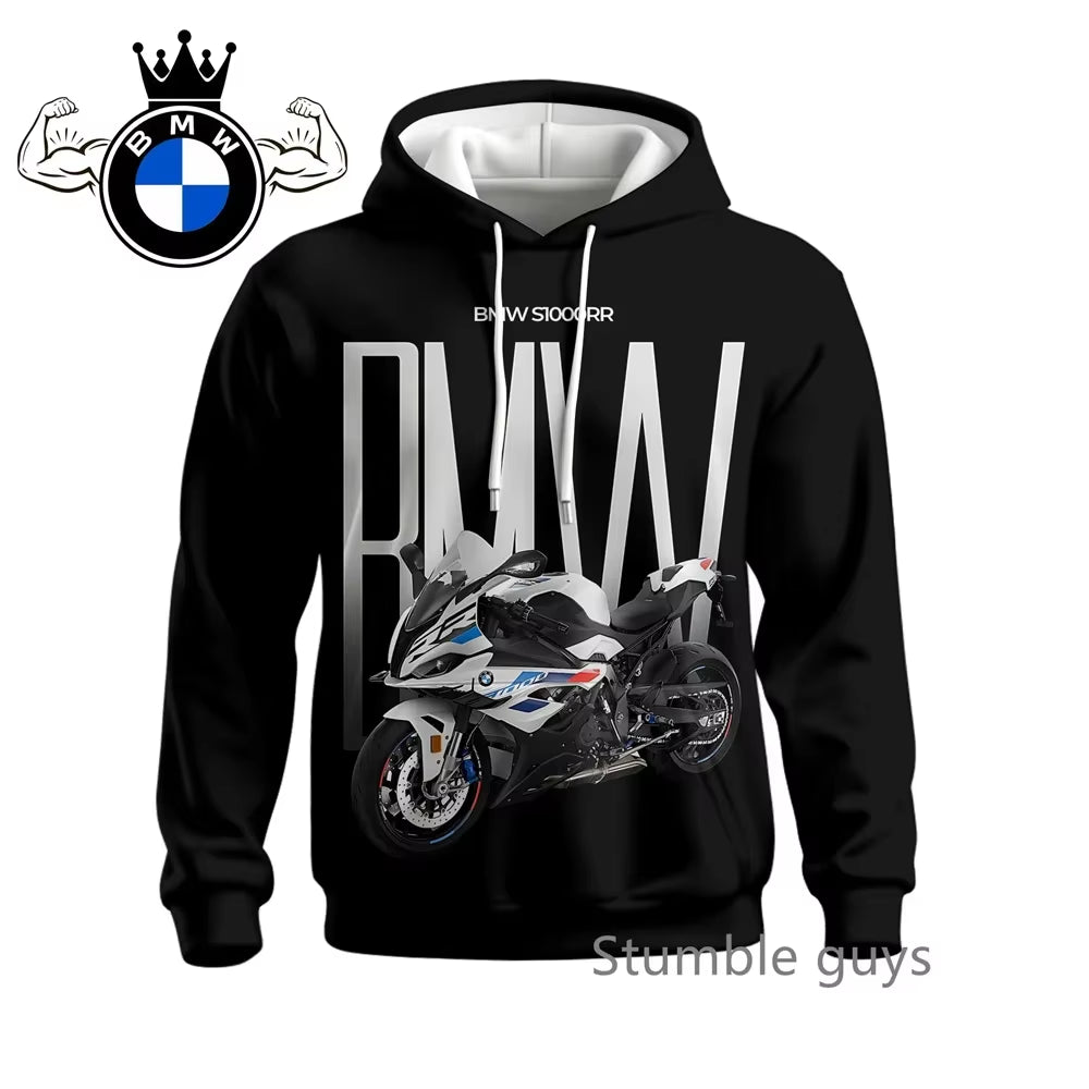 Men'S Autumn Long Sleeve Hoodie Sweatshirt Jacket Coat Fashion Sports Motorcycle Racing M Power Car Brand Modern