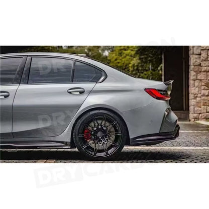 Fiber Front Rear Bumper Side Fender Trim Cover Side Spats Wheel Arch Trim for BMW 3 Series M3 G80 G81 2021+