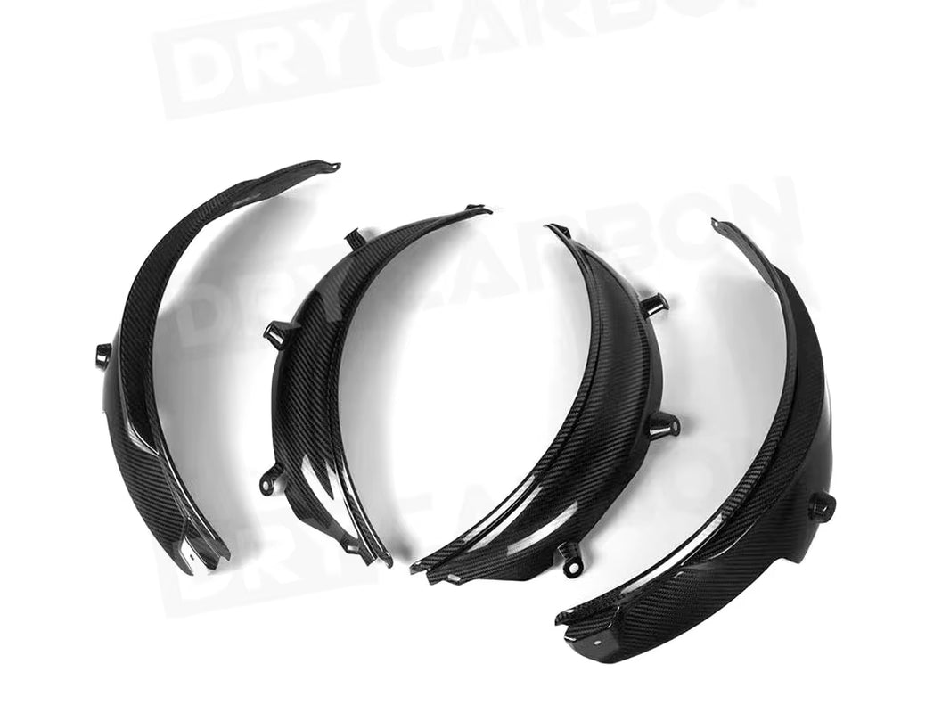 Fiber Front Rear Bumper Side Fender Trim Cover Side Spats Wheel Arch Trim for BMW 3 Series M3 G80 G81 2021+