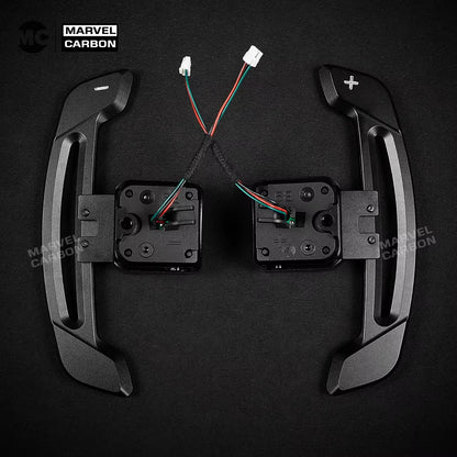 LED Magnetic Carbon Fiber Paddle Shifters for Audi B9 Series A1 A3 A5 A8 Q2 Q3 Q4 Q5 Q7 Q8 S1 S2 S3 S4 S5 SQ5 RS3 RS4 RS5 RSQ5