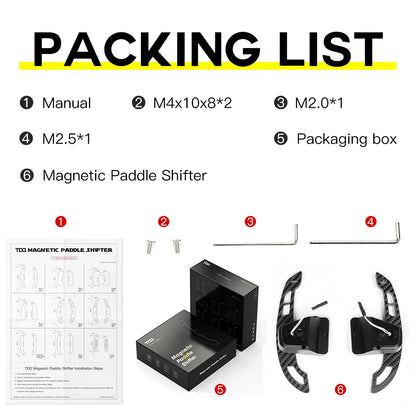 Carbon Fiber Steering Wheel Magnetic Paddle Shifter for Volkswagen Golf 8 MK8 CC GTI R Car Modified Interior