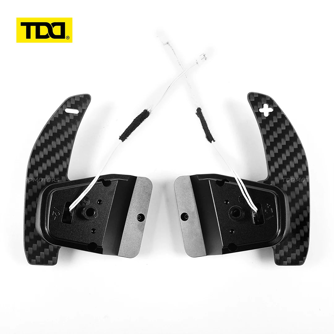 Carbon Fiber Steering Wheel Magnetic Paddle Shifter for Volkswagen Golf 8 MK8 CC GTI R Car Modified Interior