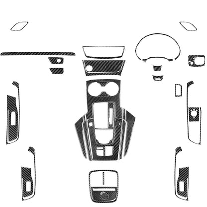 For Audi A3 S3 RS3 8V 2013-2019 Accessories Carbon Fiber Center Console Dashboard Air Vent Panel Trim Set Car Interior Sticker