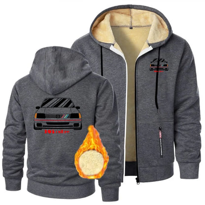 Wrc 205 Gti Car Rallye Racing Sportwear Lambswool Sweatshirt Men Women Hoodies Coats Winter Thick Jacket Adventure Youth Outwear