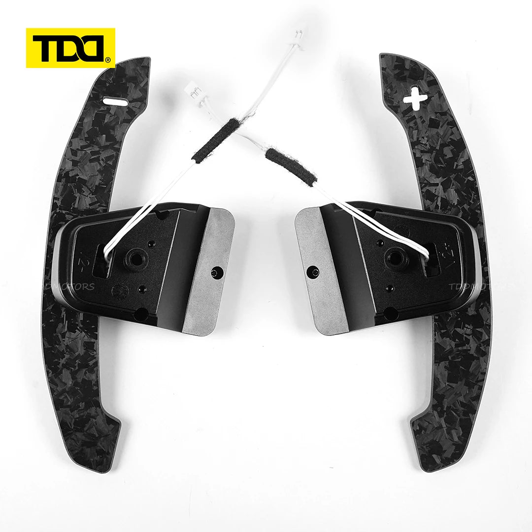 Carbon Fiber Steering Wheel Magnetic Paddle Shifter for Volkswagen Golf 8 MK8 CC GTI R Car Modified Interior