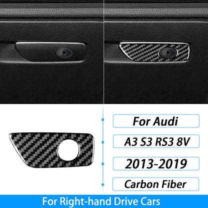 For Audi A3 S3 RS3 8V 2013-2019 Accessories Carbon Fiber Center Console Dashboard Air Vent Panel Trim Set Car Interior Sticker