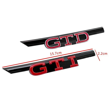 3D ABS Car Front Grille Emblem Badge for  Golf 8 MK8 Rline GTI GTD GTE Logo Polo