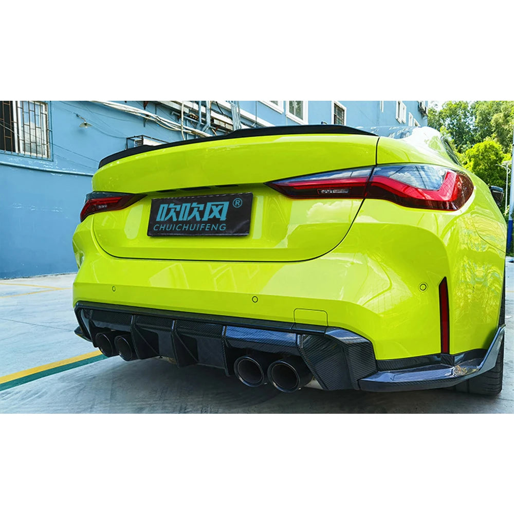 For BMW M3 M4 G80 G82 G83 OEM Style Genuine Dry Carbon Fiber Rear Diffuser Rear Lip Body Kit Lightweight Car Accessories