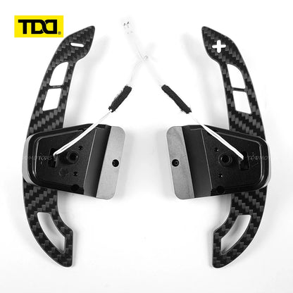 Carbon Fiber Steering Wheel Magnetic Paddle Shifter for Volkswagen Golf 8 MK8 CC GTI R Car Modified Interior