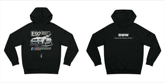M3 E92 Hoodie Car Enthusiast Gift Hoodie Autumn and Winter Versatile Trend Loose Men'S and Women'S Same Top