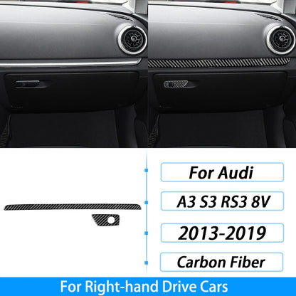 For Audi A3 S3 RS3 8V 2013-2019 Accessories Carbon Fiber Center Console Dashboard Air Vent Panel Trim Set Car Interior Sticker