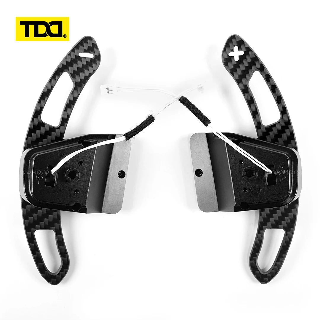 Carbon Fiber Steering Wheel Magnetic Paddle Shifter for Volkswagen Golf 8 MK8 CC GTI R Car Modified Interior