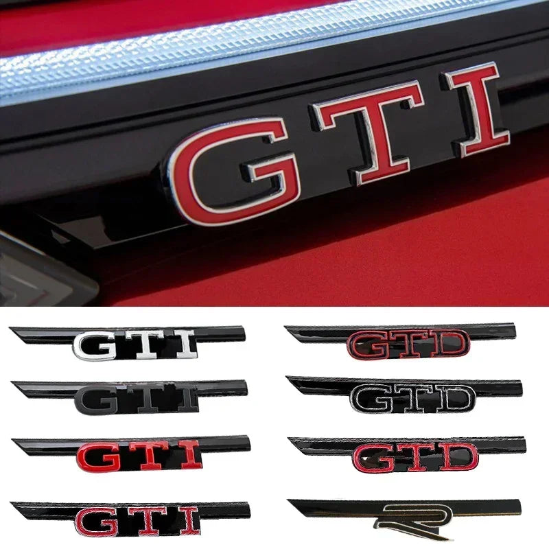 3D ABS Car Front Grille Emblem Badge for  Golf 8 MK8 Rline GTI GTD GTE Logo Polo