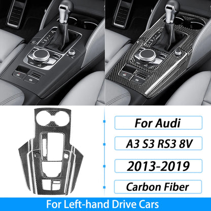 For Audi A3 S3 RS3 8V 2013-2019 Accessories Carbon Fiber Center Console Dashboard Air Vent Panel Trim Set Car Interior Sticker