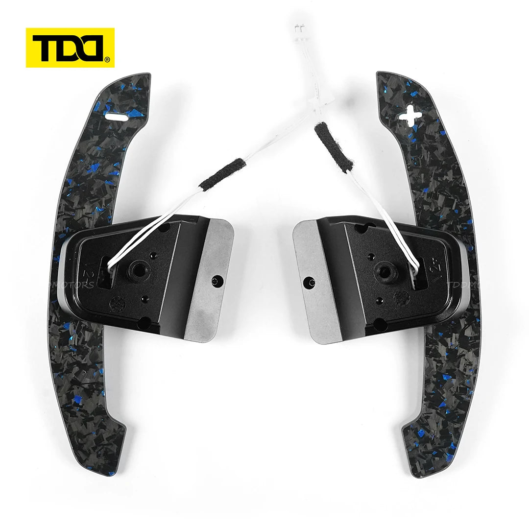 Carbon Fiber Steering Wheel Magnetic Paddle Shifter for Volkswagen Golf 8 MK8 CC GTI R Car Modified Interior