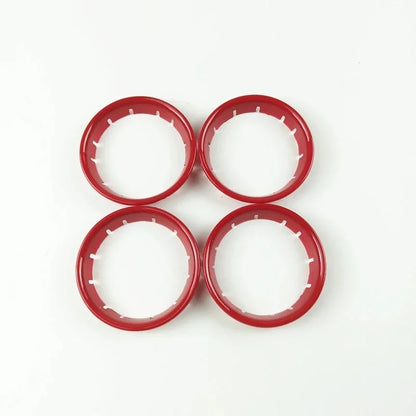 For Audi A3 8V RS3 2016-2019 Carbon Fiber Color Interior Air Vent Circles Center Console Air Conditioning Frame Cover Trim