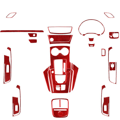 For Audi A3 S3 RS3 8V 2013-2019 Accessories Carbon Fiber Center Console Dashboard Air Vent Panel Trim Set Car Interior Sticker