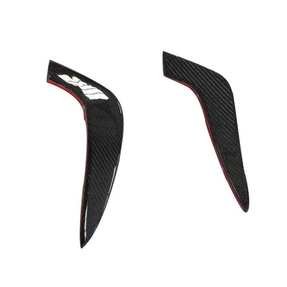 2 Piece Real Carbon Fiber Front Bumper Canard for Audi RS3 Front Bumper Lip Fin Splitter Spoiler Canard Bodykit FRP