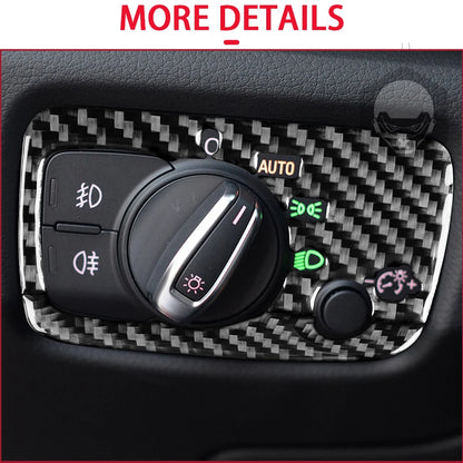 For Audi A3 S3 RS3 8V 2013-2019 Accessories Carbon Fiber Center Console Dashboard Air Vent Panel Trim Set Car Interior Sticker