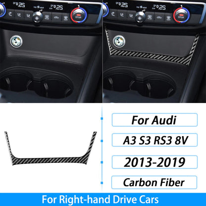 For Audi A3 S3 RS3 8V 2013-2019 Accessories Carbon Fiber Center Console Dashboard Air Vent Panel Trim Set Car Interior Sticker