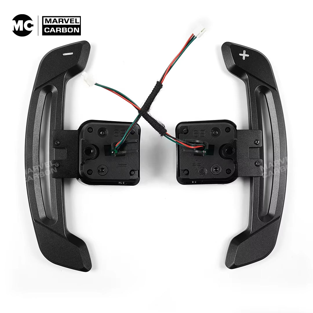 LED Magnetic Carbon Fiber Paddle Shifters for Audi B9 Series A1 A3 A5 A8 Q2 Q3 Q4 Q5 Q7 Q8 S1 S2 S3 S4 S5 SQ5 RS3 RS4 RS5 RSQ5