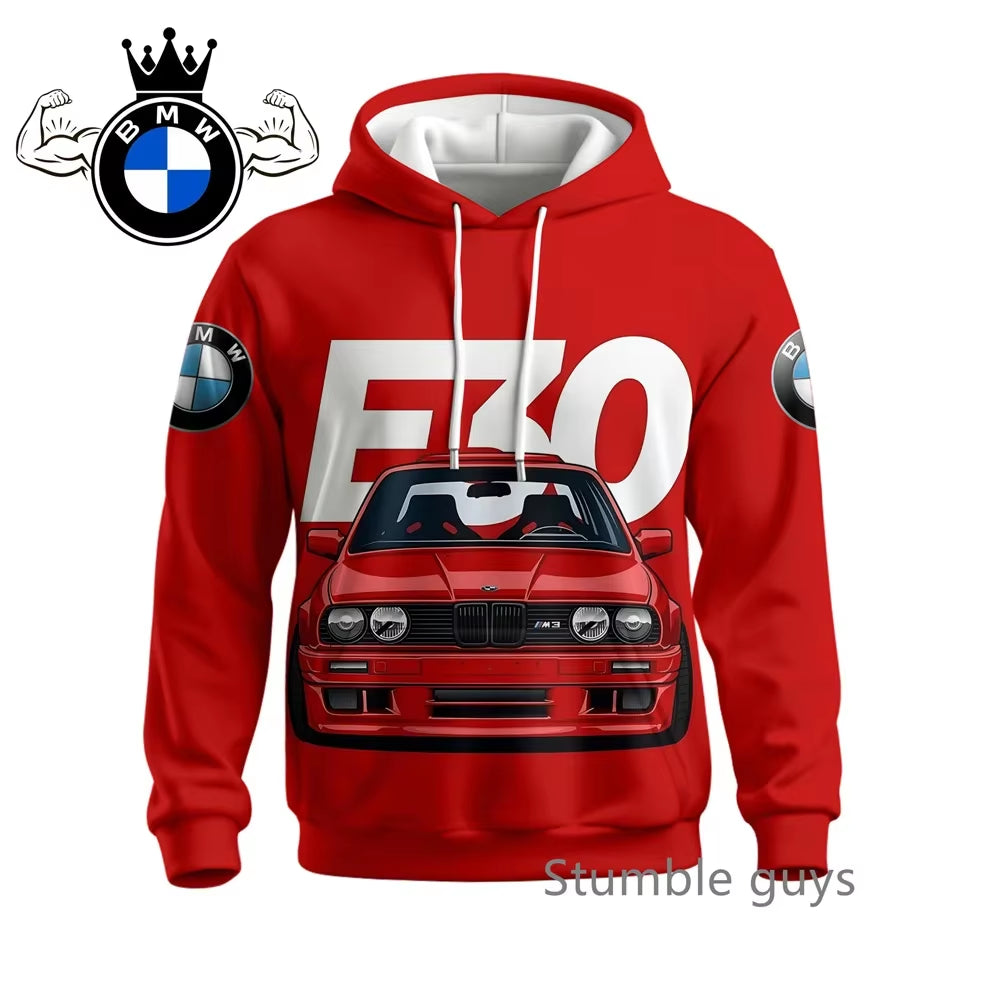 Men'S Autumn Long Sleeve Hoodie Sweatshirt Jacket Coat Fashion Sports Motorcycle Racing M Power Car Brand Modern