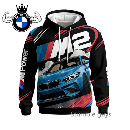 Men'S Autumn Long Sleeve Hoodie Sweatshirt Jacket Coat Fashion Sports Motorcycle Racing M Power Car Brand Modern