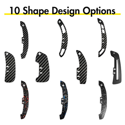 LED Magnetic Carbon Fiber Paddle Shifters for Audi B9 Series A1 A3 A5 A8 Q2 Q3 Q4 Q5 Q7 Q8 S1 S2 S3 S4 S5 SQ5 RS3 RS4 RS5 RSQ5